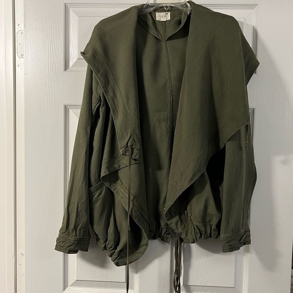 PacSun LA Hearts Olive Green Hooded Jacket
